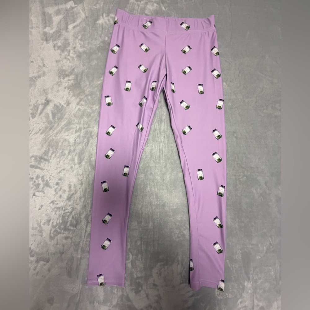 Cannabis Stash Jar Leggings NWOT Women’s Large